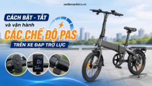 Cách bật - tắt và vận hành các chế độ PAS trên xe đạp trợ lực