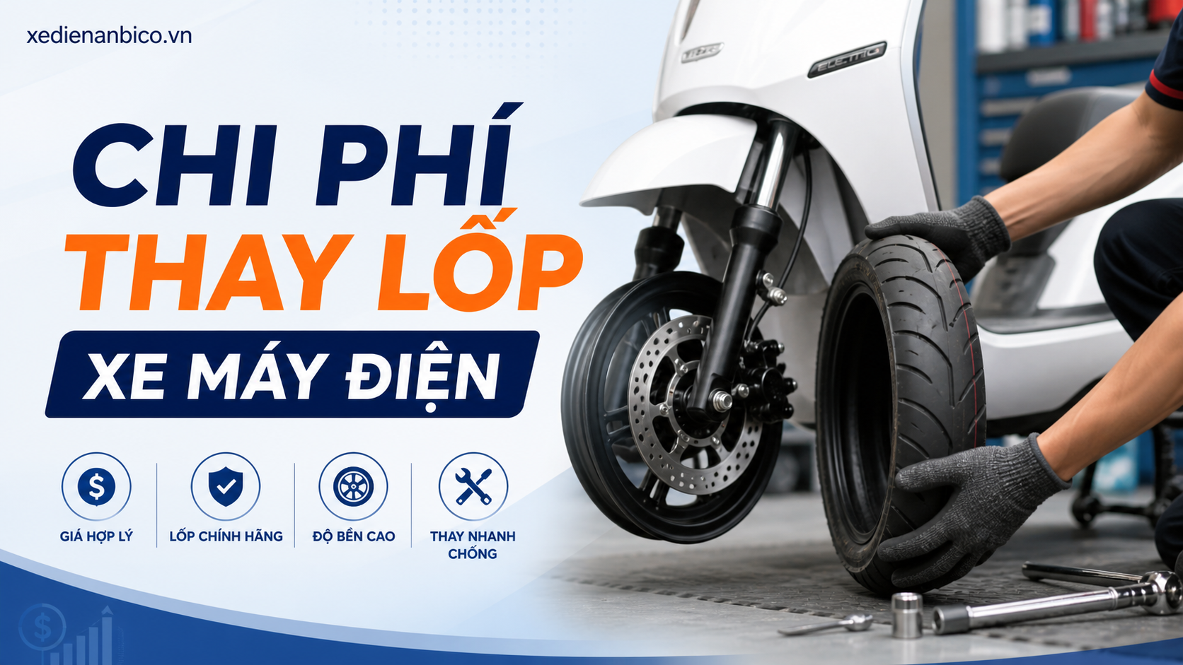 Chi phí thay lốp xe máy điện Chi phí thay lốp xe máy điện