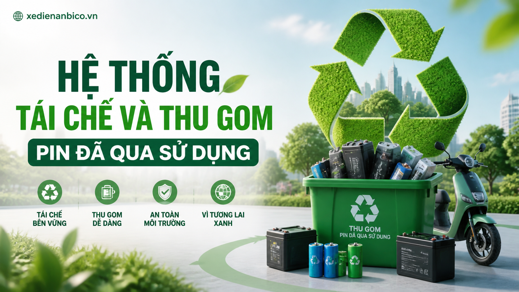 Hệ thống tái chế và thu gom pin đã qua sử dụng Hệ thống tái chế và thu gom pin đã qua sử dụng