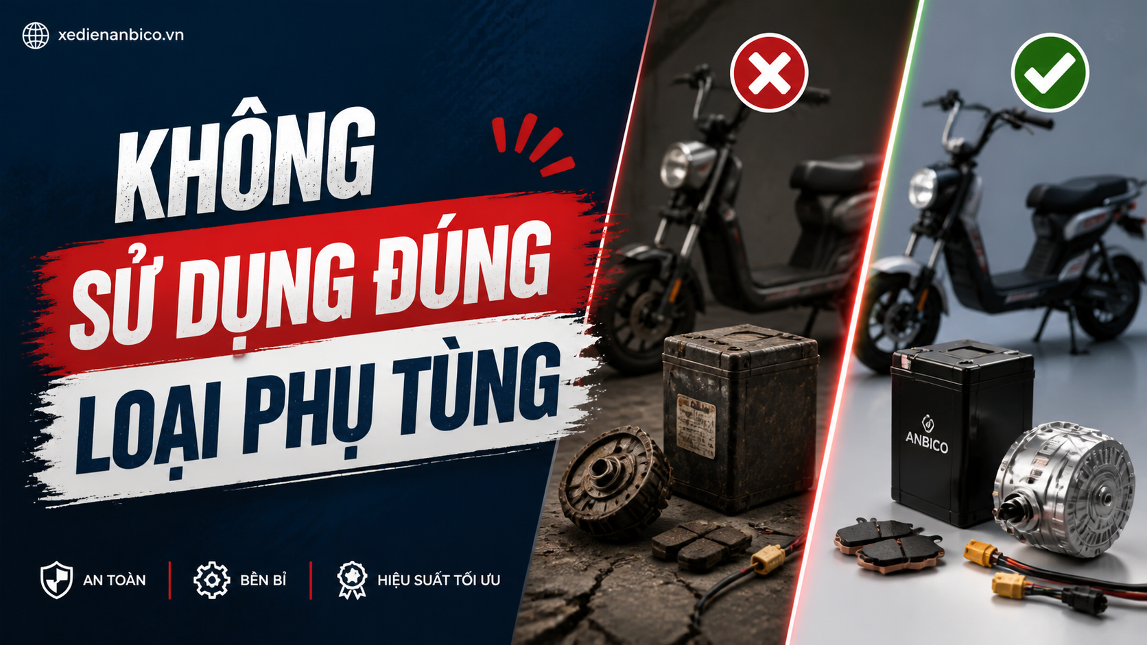 Không Sử Dụng Đúng Loại Phụ Tùng Không Sử Dụng Đúng Loại Phụ Tùng