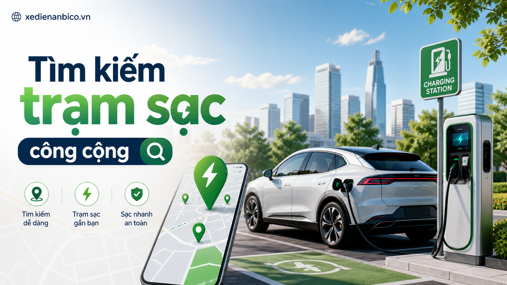Tìm kiếm trạm sạc công cộng Tìm kiếm trạm sạc công cộng