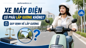 Xe máy điện có phải lắp gương không? Quy định về lắp gương