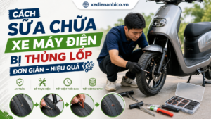 Cách sửa chữa xe máy điện bị thủng lốp đơn giản hiệu quả