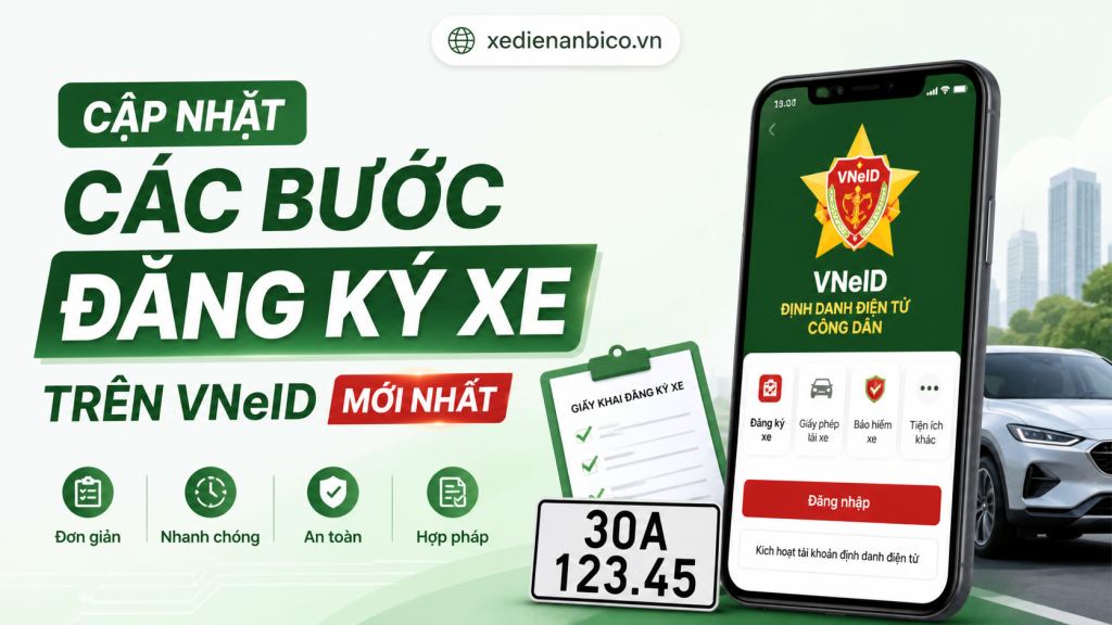 Cập nhật các bước đăng ký xe trên VNeID mới nhất