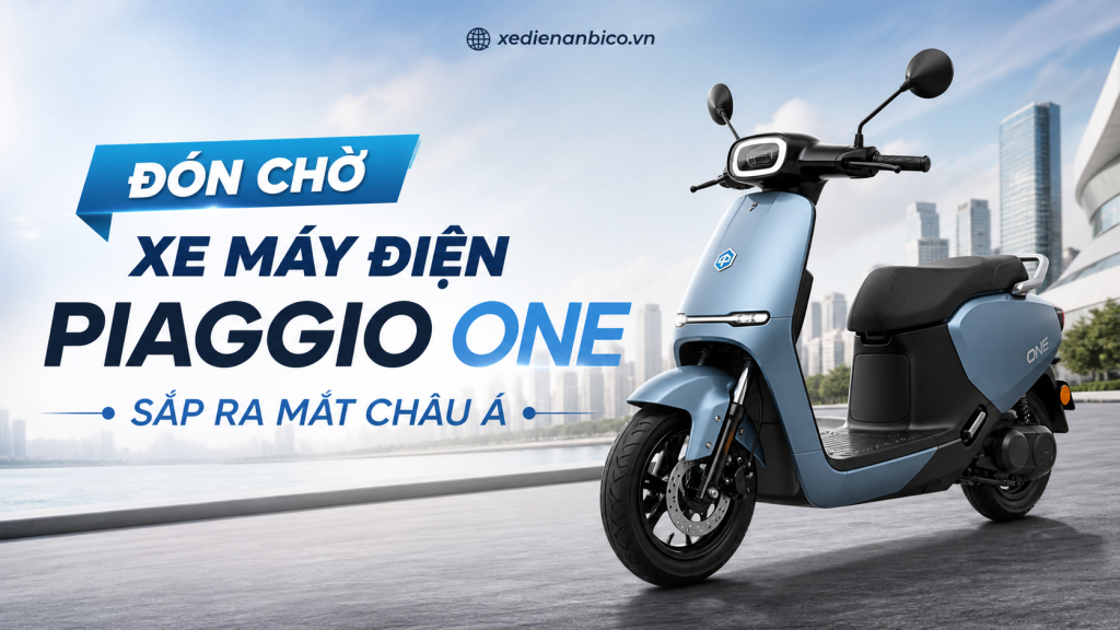 Đón chờ xe máy điện Piaggio One sắp ra mắt châu Á