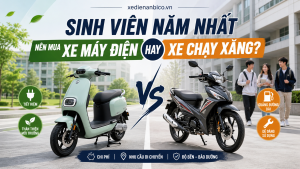 Sinh viên năm nhất nên mua xe máy điện hay xe chạy xăng?