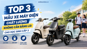 Top 3 mẫu xe máy điện chất lượng, không cần bằng lái cho học sinh cấp 3